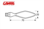LAMPA(ランパ)｜LAMPA LEDウインカー 汎用 STORM ブラック｜90096