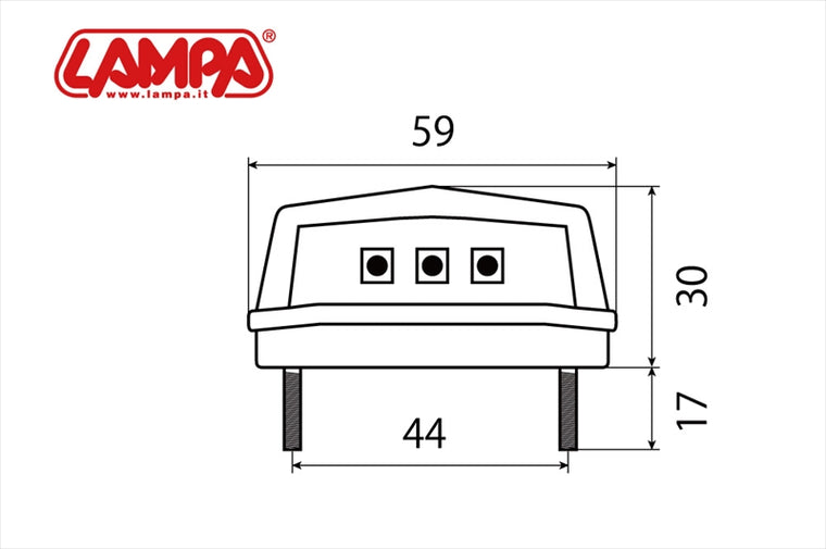 LAMPA(ランパ)｜LAMPA LEDナンバー灯 汎用 LUCE｜90166