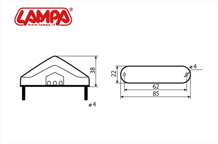 LAMPA(ランパ)｜LAMPA LEDテールランプ 汎用 NOVA｜90484