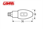 LAMPA(ランパ)｜LAMPA LEDウインカー 汎用 VOLT ブラック｜90504