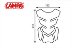 LAMPA(ランパ)｜LAMPA フューエルタンクパット X2 カーボン調｜90510