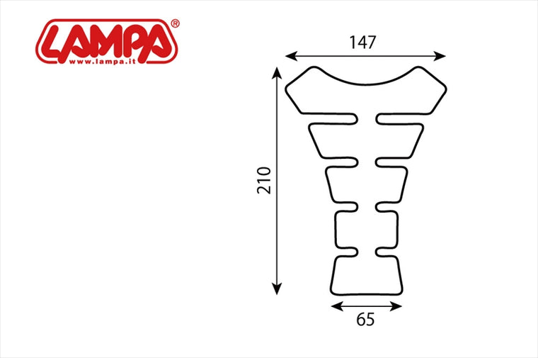 LAMPA(ランパ)｜LAMPA フューエルタンクパット X4 カーボン調｜90514