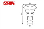 LAMPA(ランパ)｜LAMPA フューエルタンクパット X4 ブラック｜90515