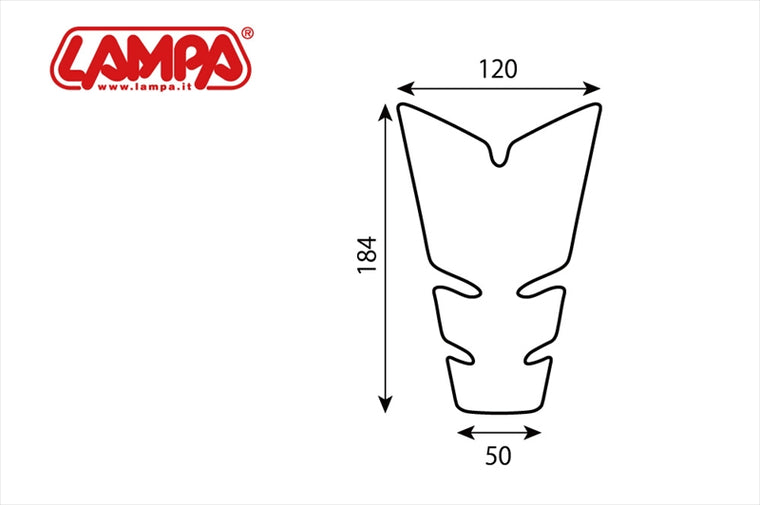 LAMPA(ランパ)｜LAMPA フューエルタンクパット X5 ブラック｜90517