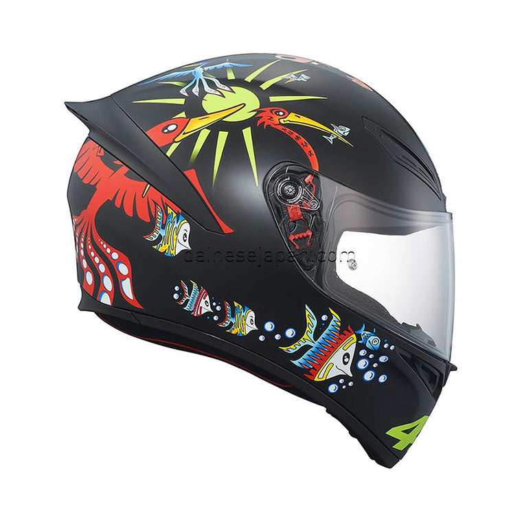 【エージーブイ】AGV K1 009-WHITE ZOO MATT BLACK　＃S 8051019331397