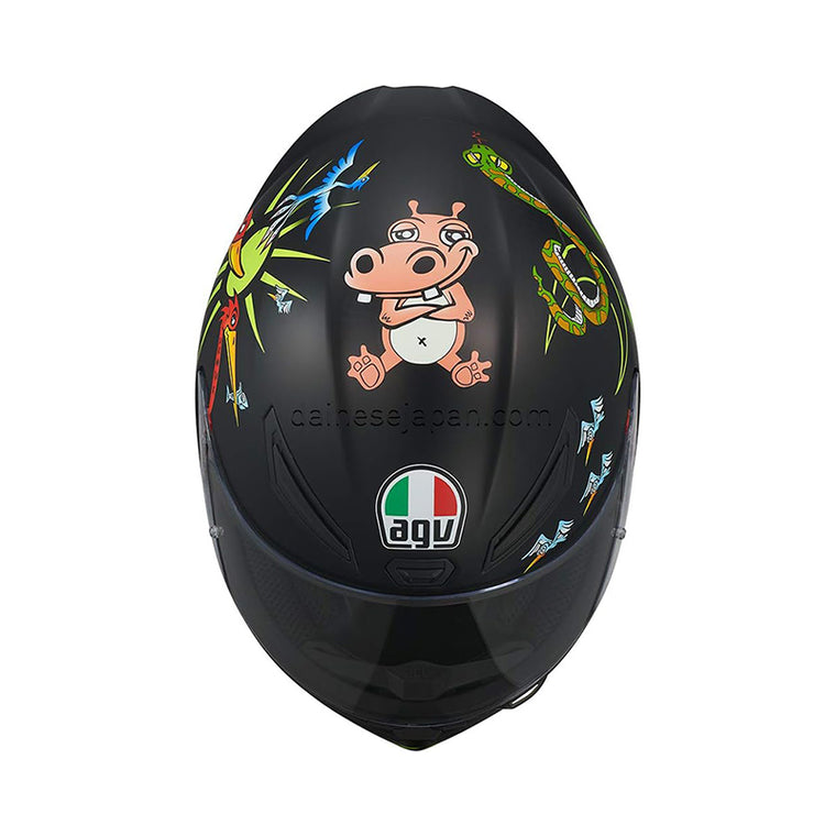 【エージーブイ】AGV K1 009-WHITE ZOO MATT BLACK　＃S 8051019331397
