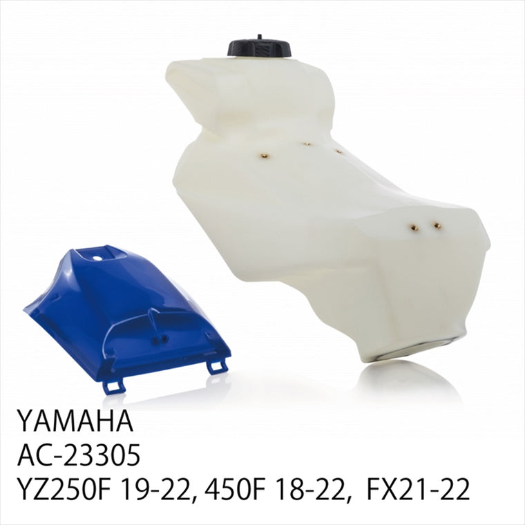 【アチェルビス】ビッグフューエルタンク ナチュラル YZ250F 19-23/YZ450F 18-22 AC-23305NT