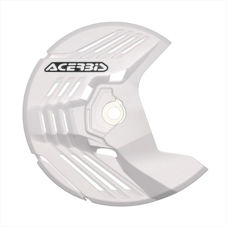アチェルビス｜LINEAR フロントディスクカバーJ WHITE HONDA YAMAHA KAWASAKI SHERCO｜AC-26230WH
