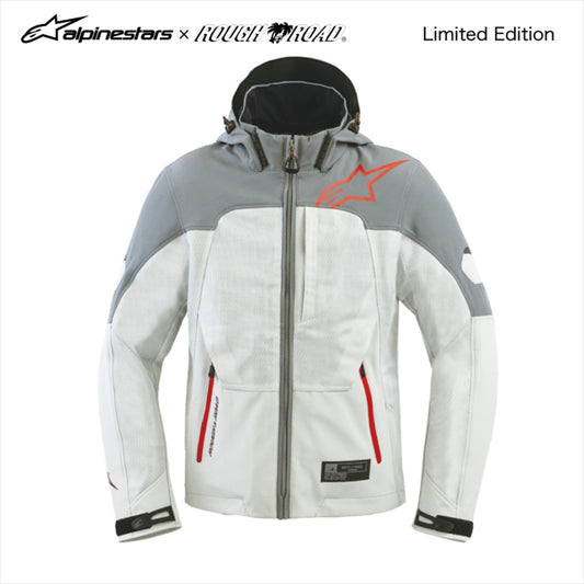 ROUGH&ROAD(ラフアンドロード)｜Alpinestars×ROUGH＆ROAD クルーパーカ エア Asia GRAY/SILVER #L｜R3302626GY/SV3