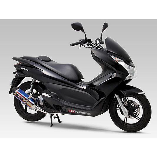 【ヨシムラ】 R-77SサイクロンカーボンエンドSTBC PCX 150 eSP 110A-49B-5181B