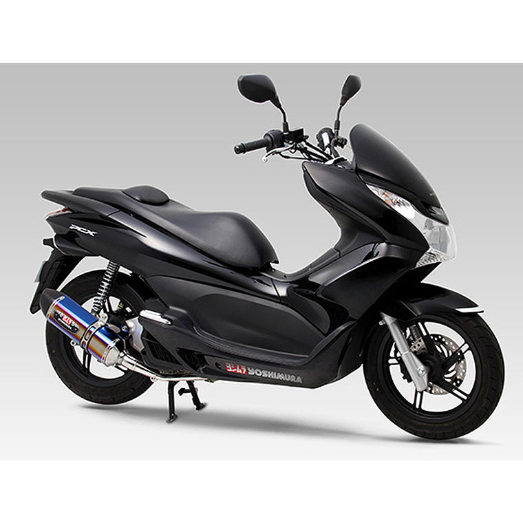 【ヨシムラ】 R-77SサイクロンカーボンエンドSTBC PCX 150 eSP  110A-49B-5181B