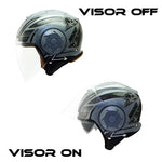 【はとやの新商品】NIKKOHELMET　N-554　GRAPHIC　ジェットヘルメット　　[バイザー　通勤　通学　　カッコいい　オシャレ 安い]