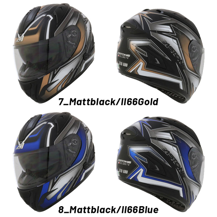 在庫限りで販売終了 バイクフルフェイスヘルメット ASTONE(アストン) GTB600