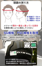 在庫限りで販売終了 バイクフルフェイスヘルメット ASTONE(アストン) GTB600