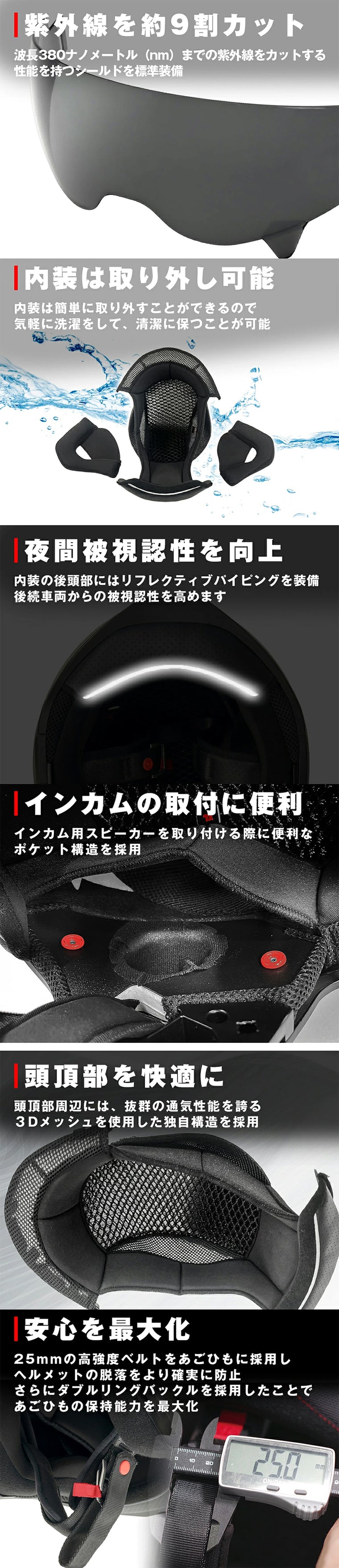 KOMINE HK-173 ストリートジェットヘルメット 01-173