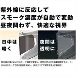 KOMINE｜クリア・スモーク調光シート｜HK-505