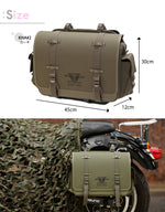 【DEGNER】デグナー ナイロンサドルバッグ カーキ/ブラック 12L 取寄品