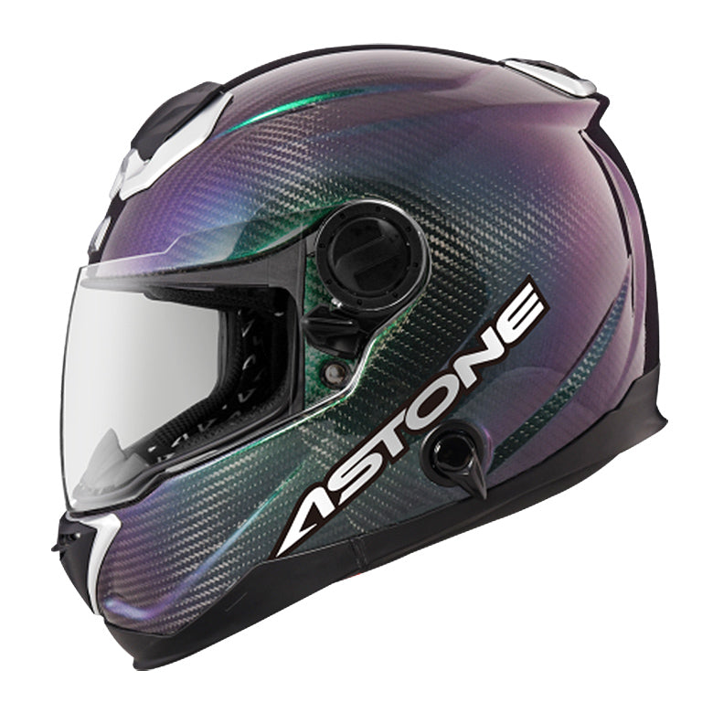 【予約販売 2024年2月下旬から3月納品分 】ASTONE カーボンフルフェイスヘルメット  イリジウムカラー GT-1000F IRIDIUM（決済システムの都合上、カード請求は納品前となります）