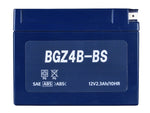 【B】オートバイ用バッテリー/BGZ4B-BS/互換/YT4B-BS/GT4B-5/FT4B-5/ゲルタイプ/液入充電済