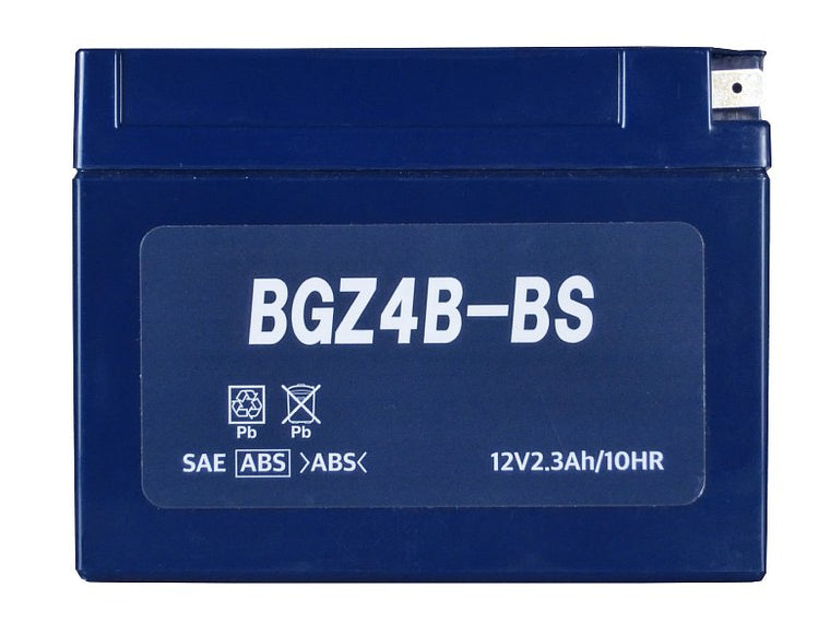 【B】オートバイ用バッテリー/BGZ4B-BS/互換/YT4B-BS/GT4B-5/FT4B-5/ゲルタイプ/液入充電済