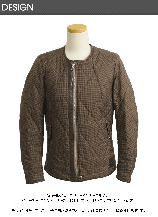 バイク 防寒インナー レディース maxfritz femme LADIES BABY CHECK INNER BLOUSON MFB2075 Mサイズ ブルゾン