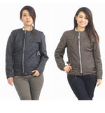 バイク 防寒インナー レディース maxfritz femme LADIES BABY CHECK INNER BLOUSON MFB2075 Mサイズ ブルゾン