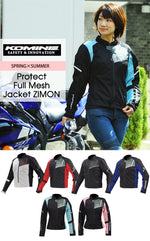 KOMINE コミネ プロテクトフルメッシュジャケット ジモン JK-117  Protect Full M-JKT-ZIMON バイク ジャケット レディース 人気 おすすめ プロテクター