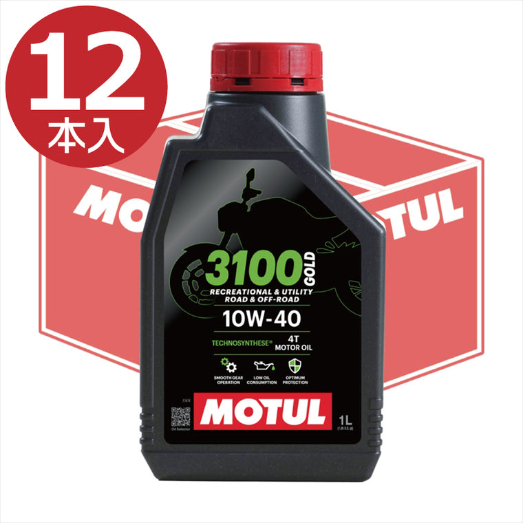 MOTUL｜3100 GOLD 4T 10W-40 1ケース(1L×12本セット)｜113301