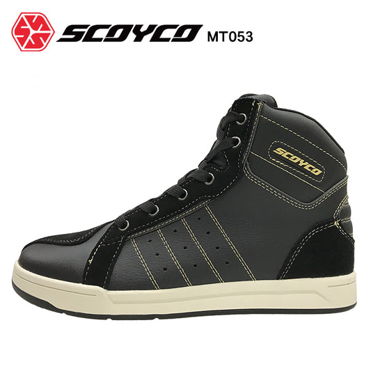 SCOYCO カジュアルライディングシューズ ブラック MT053　バイクシューズ