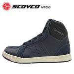 SCOYCO カジュアルライディングシューズ ネイビー MT053　バイクシューズ
