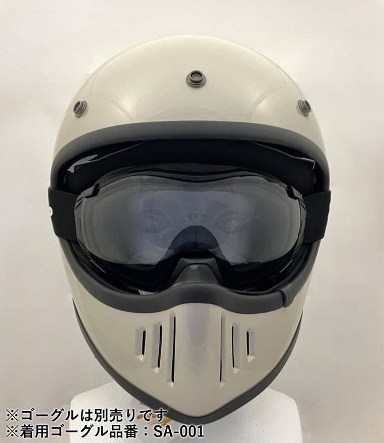 【送料無料】SUNUP(サンアップ) PILOT SM-001 バイク用 フルフェイスヘルメット ネオレトロ ヴィンテージ インナーバイザー付き