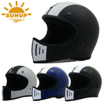 【送料無料】SUNUP(サンアップ) COBRA SM-002 バイク用 フルフェイスヘルメット ネオレトロ ストライプ ヴィンテージ インナーバイザー付き
