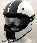 【送料無料】SUNUP(サンアップ) COBRA SM-002 バイク用 フルフェイスヘルメット ネオレトロ ストライプ ヴィンテージ インナーバイザー付き