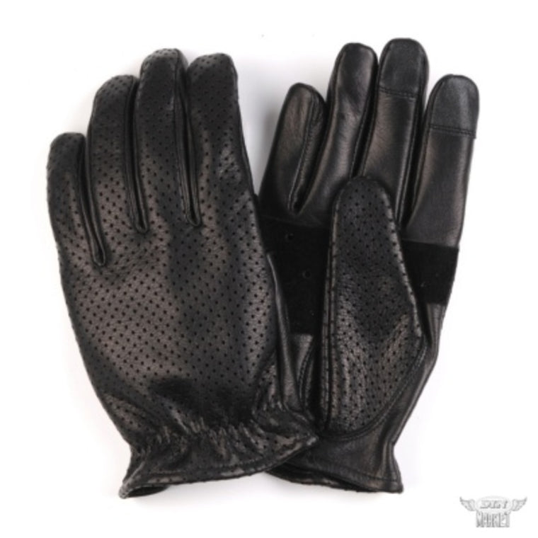 メッシュグローブ DIN MARKET ディンマーケット MESH GLOVE ショートリスト GMG-15 3シーズン シンプル 通気性 滑り止め スマホ対応 男女兼用 ブラック
