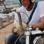 ディアスキングローブ DIN MARKET ディンマーケット DEER SKIN GLOVE レギュラー GMG-08 鹿革 シンプル 街着 スマホ対応 レギュラーリスト 男女兼用 ブラック