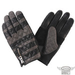 牛革グローブ DIN MARKET ディンマーケット COW HIDE GLOVE GMG-09 牛革 ダイヤステッチ 上品 スマホ対応 日本製 男女兼用 ブラック＆ホワイト