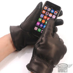 ディアスキングローブ DIN MARKET ディンマーケット DEER SKIN GLOVE Thinsulate GMG-11 鹿革 色落ち防止処理 スマホ対応 やわらかい  男女兼用 ブラック 冬