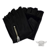 メッシュグローブ DIN MARKET ディンマーケット MESH GLOVE フィンガーレス GMG-12 メッシュ フィンガーレス パンチング 牛革 ヴィンテージ 男女兼用 ブラック