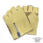 メッシュグローブ DIN MARKET ディンマーケット MESH GLOVE フィンガーレス GMG-12 メッシュ フィンガーレス パンチング 牛革 ヴィンテージ 男女兼用 ブラック