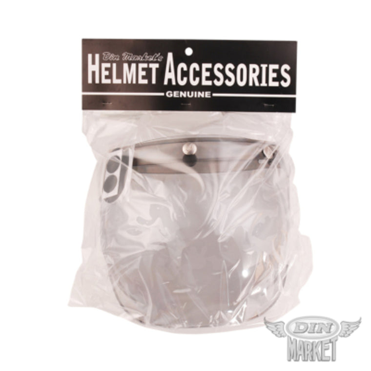 バイク用品 DIN MARKET ディンマーケット 開閉式バブルシールド FLIP UP BUBBLE SHIELD ヘルメット オプション品  3点留め