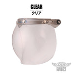 バイク用品 DIN MARKET ディンマーケット 開閉式バブルシールド FLIP UP BUBBLE SHIELD ヘルメット オプション品  3点留め