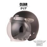 バイク用品 DIN MARKET ディンマーケット 開閉式バブルシールド FLIP UP BUBBLE SHIELD ヘルメット オプション品  3点留め