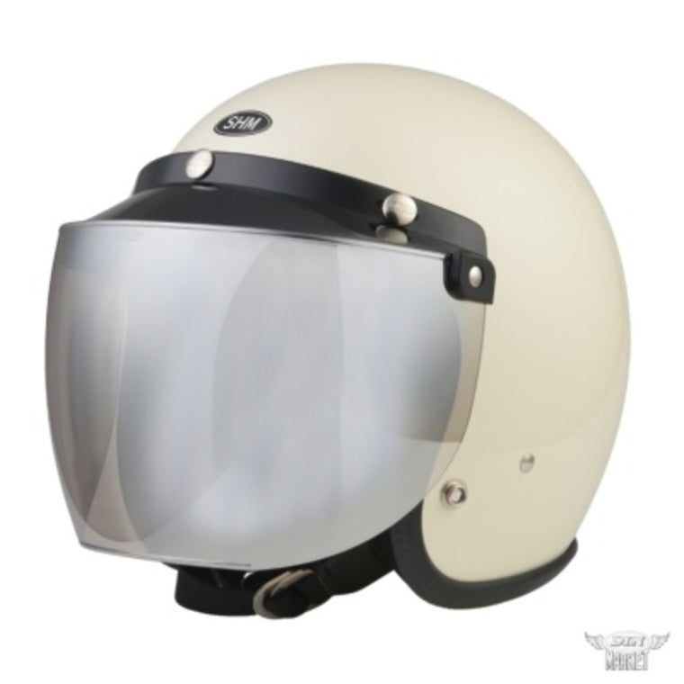 バイク用品 DIN MARKET ディンマーケット フラッシュミラーフリップアップシールド RT-1N SHIELD FLASH MIRROR ヘルメット オプション品3点留め