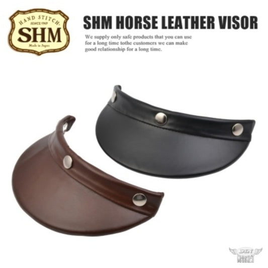DIN MARKET｜ホースレザーバイザー｜SHM HORSE LEATHER VISOR