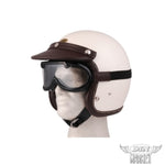バイク用品 DIN MARKET ディンマーケット ヴィンテージゴーグルレザー 60's VINTAGE GOGGLE LEATHER 1inch ヘルメット メガネ