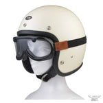 バイク用品 DIN MARKET ディンマーケット ヴィンテージゴーグルレザー 60's VINTAGE GOGGLE LEATHER 1inch ヘルメット メガネ