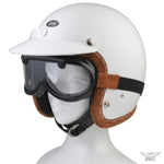 バイク用品 DIN MARKET ディンマーケット ヴィンテージゴーグルレザー 60's VINTAGE GOGGLE LEATHER 1inch ヘルメット メガネ