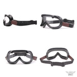 バイク用品 DIN MARKET ディンマーケット ヴィンテージゴーグルレザー 60's VINTAGE GOGGLE LEATHER 1inch ヘルメット メガネ
