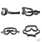 バイク用品 DIN MARKET ディンマーケット ヴィンテージゴーグルレザー 60's VINTAGE GOGGLE LEATHER 1inch ヘルメット メガネ