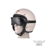バイク用品 DIN MARKET ディンマーケット ヴィンテージゴーグルレザー 60's VINTAGE GOGGLE LEATHER 1inch ヘルメット メガネ